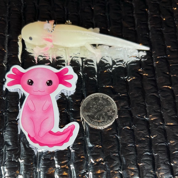 ZENalotl Axolotl Crazy Trending WaterProof Single Decor Accent Sticker - Picture 3 of 4